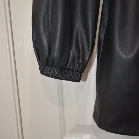 Bernardo Black Vegan Leather Jacket, Size Small - NWT - Picture 5 of 13